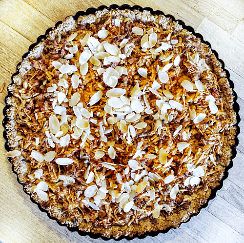 Apfelkuchen vegan gluten und zuckerfrei Rezept Sarah Tardy